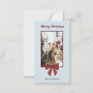 Notas Cartão de Natal Personalizado Arco Vermelho