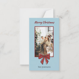 Notas Cartão de Natal Personalizado | Laço Vermelho