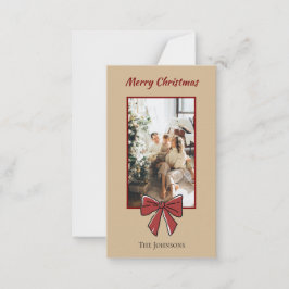 Notas Cartão de Natal Personalizado | Laço Vermelho