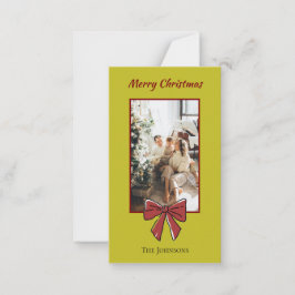 Notas Cartão de Natal Personalizado | Laço Vermelho
