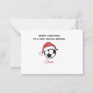 Notas Cartão de Natal Personalizado para o Sobrinho de F