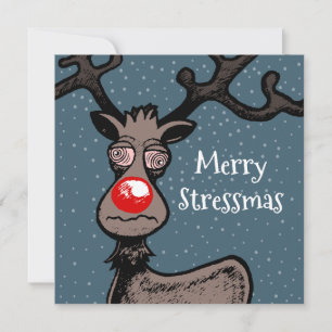 Notas Cartão de Natal Rudolph Reindeer