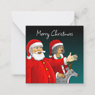 Notas Cartão de Natal Santa Claus