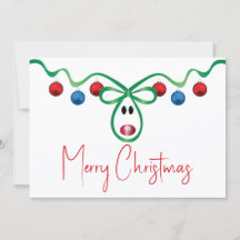 Cartão de Natal Simples Com Texto Personalizado