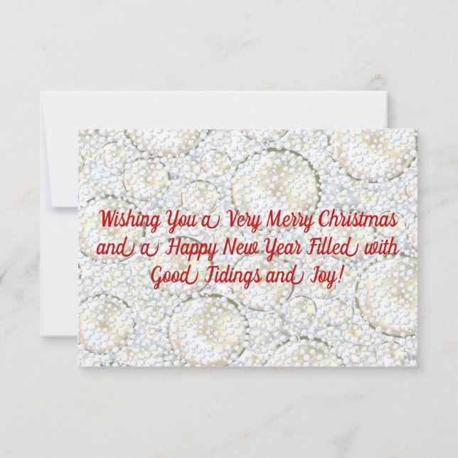 Notas Cartão de Natal Snow Flat (Verso)