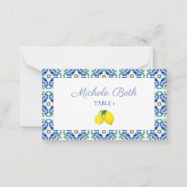 Notas Cartão de Nome de Chá de panela Siciliano