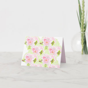 Notas Cartão de Nota: Flores de Cereja