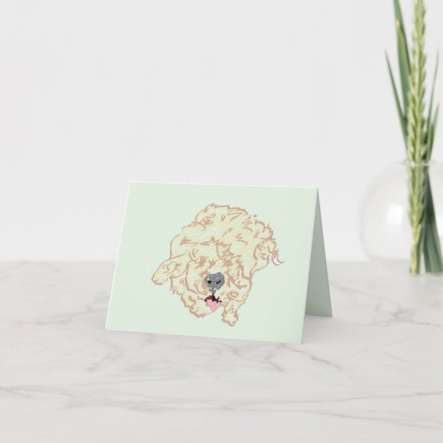 Notas Cartão de nota: Goldendoodle (Frente)