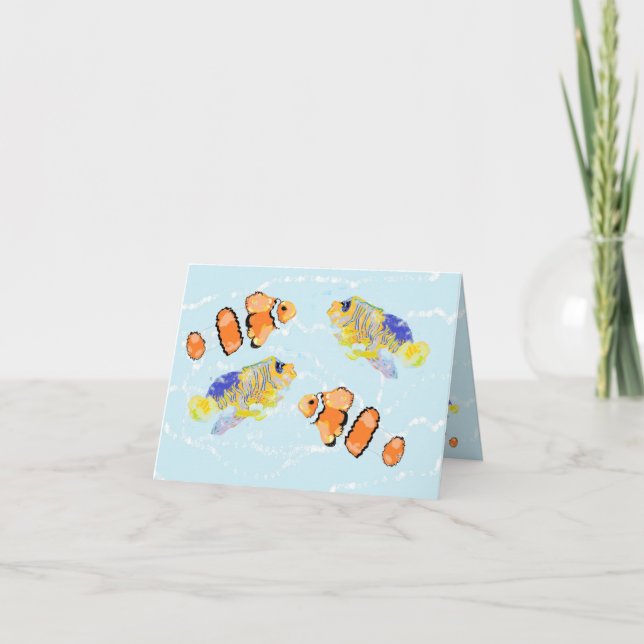 Notas Cartão de Nota: Peixe Tropical (Frente)