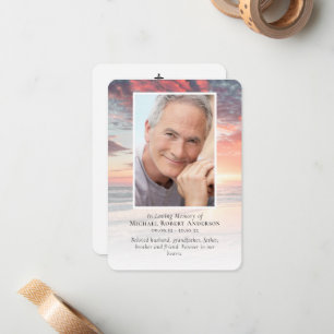 Notas Cartão de Oração Memorial de Fotografia Sunset