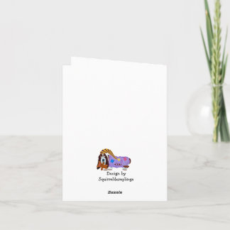 Notas Cartão de Páscoa do Basset Hound Coelho da Páscoa 