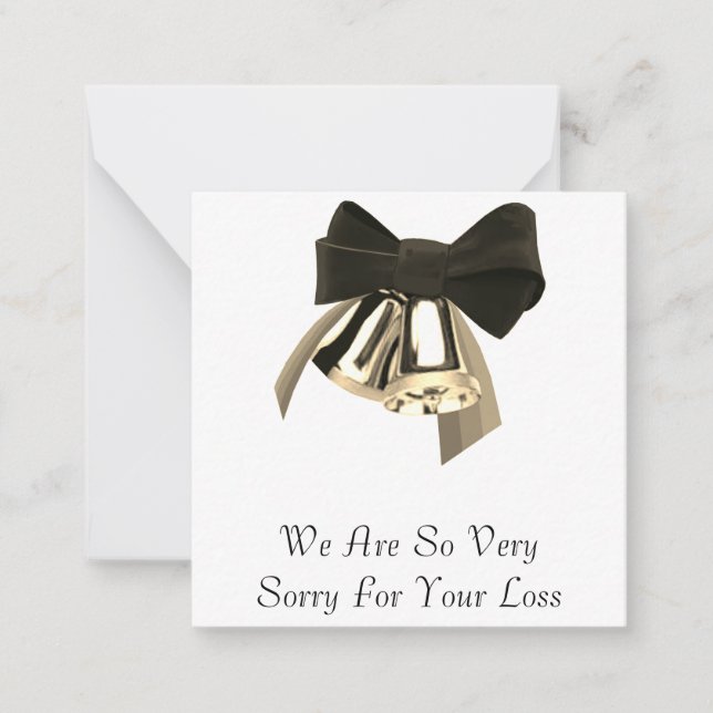 Notas Cartão de pêsames mais profundo (Frente)