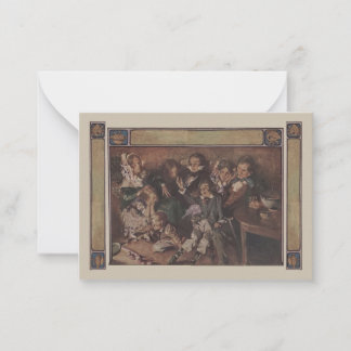 Notas Cartão de Presente Vintage Dickens Tiny Tim Deus N