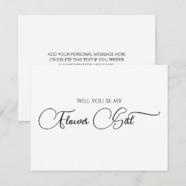 Notas Cartão de Proposta de Menina das Flores com Letra 