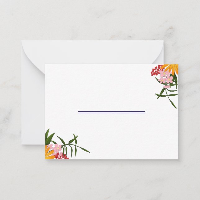 Notas Cartão de Proposta de Partido Bridal (Frente)