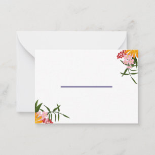 Notas Cartão de Proposta de Partido Bridal