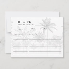 Notas Cartão de Receita de Chá de panela Náutico para Ga