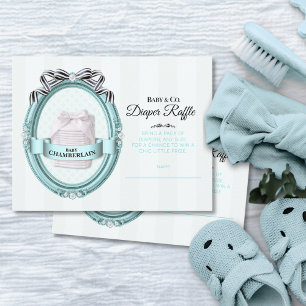 Notas Cartão de Rifas de Fraldas Baby & Co.
