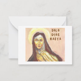 Notas cartão de Santa Teresa de Ávila