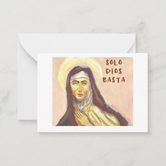 Notas cartão de Santa Teresa de Ávila