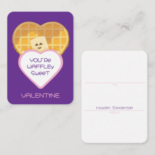 Notas Cartão de São Valentim Mini Waffley Sweet Kids