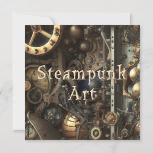 Notas Cartão de Saudação de Arte Steampunk
