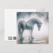 Cartão de Saudação de Cavalo Corrugado