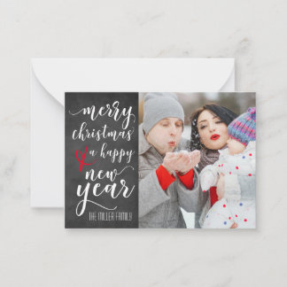 Notas Cartão de Saudação de Foto do Quadro Feliz de Nata