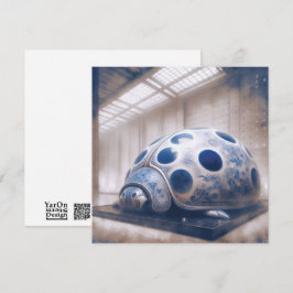 Notas Cartão de Saudação de Laydybug de Porcelana Azul