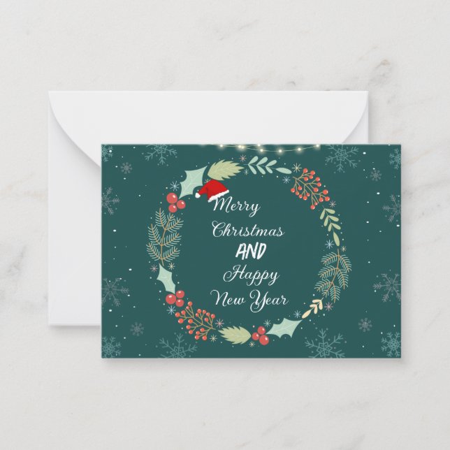 Notas Cartão de Saudação de Natal (Frente)