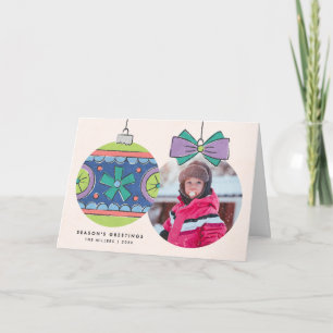 Notas Cartão de saudação de pedido de natais vintages -