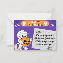 Notas Cartão de Saudação Spooktacular para Halloween