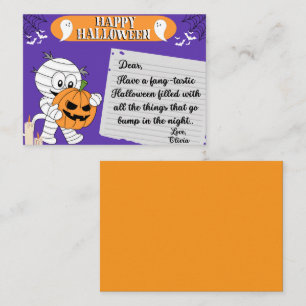Notas Cartão de Saudação Spooktacular para Halloween