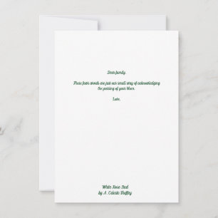 Notas Cartão de saudação White Rosebud