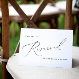 Notas Cartão de Sinal de Reserva de Casamento Elegante V