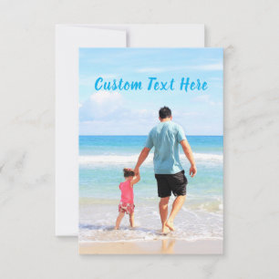 Notas Cartão de Texto e Foto Personalizado - Seu Design