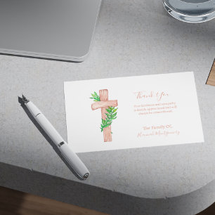 Notas Cartão Funeral de Simpatia Fotográfica da Cruz Cri