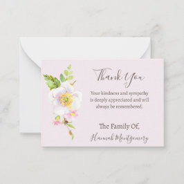 Notas Cartão Funeral de Simpatia Fotográfica Flor