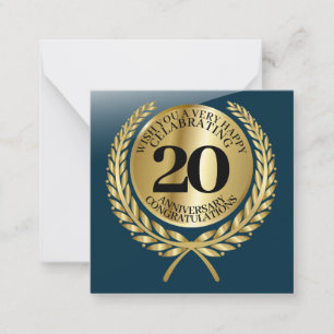 Notas Cartão individual de felicitações no aniversário