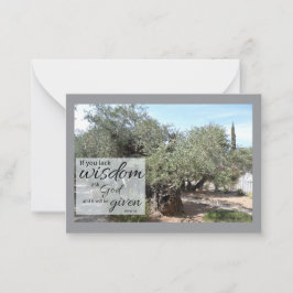 Notas Cartão James 1:5 | Sabedoria de Deus