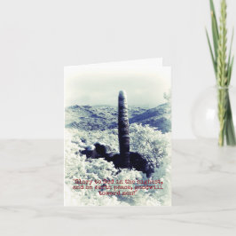 Notas Cartão nevado do cristão do cacto de w do país das