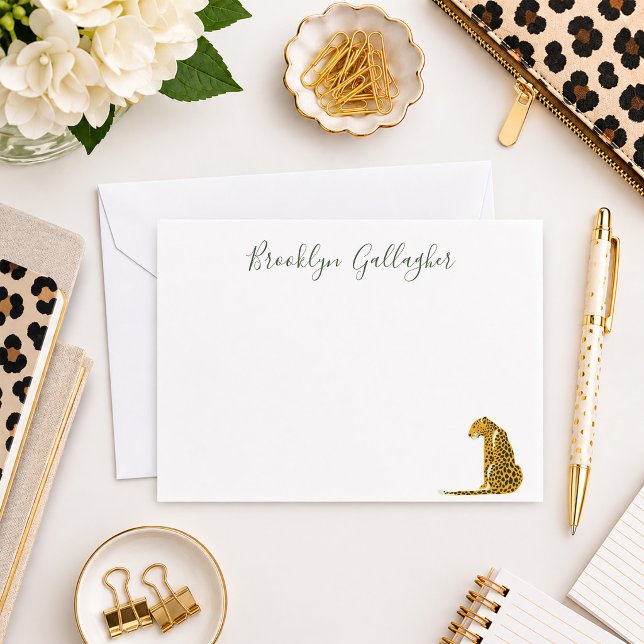 Notas Cartão Personalizado de Cheetah (Criador carregado)