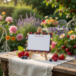 Notas Cartão Personalizado de Cítricos & Frutas Vermelha
