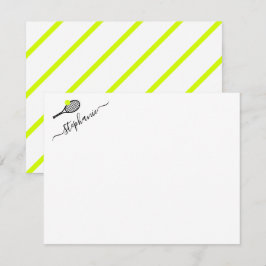 Notas Cartão Pessoal Personalizado de Tênis com Listras 