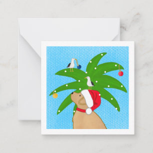 Notas Cartão Plano de Decoração de Árvore do Papai Noel
