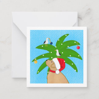 Notas Cartão Plano de Decoração de Árvore do Papai Noel