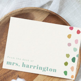 Notas Cartão Plano de Nota Colorido e Divertido de Profe