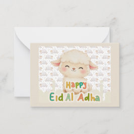 Notas Cartão Plano de Nota com Ovelhas em Aquarela Fofa 