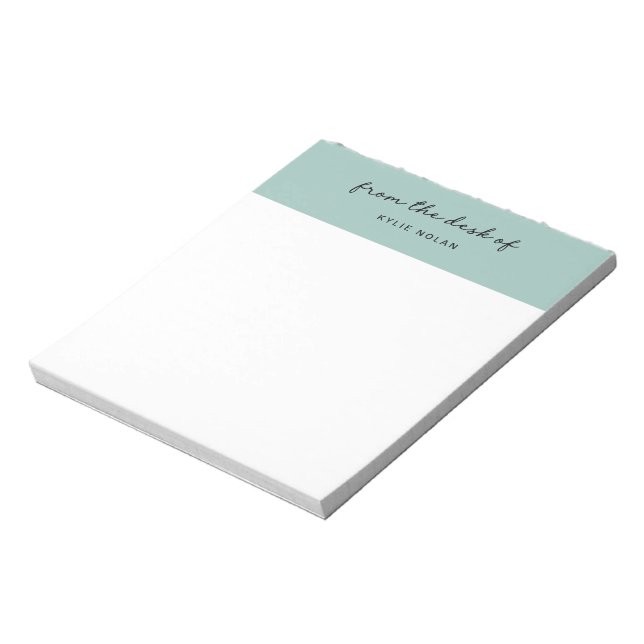 Notas Da Mesa De Bloco De Cor Verde Escrito à Mão (Invertido)