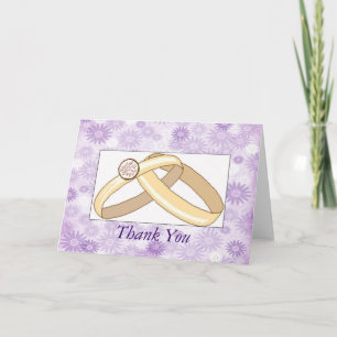 Notas de Agradecimento de Aliança de Casamento